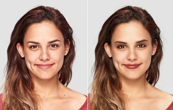 foto montada no aplicativo de edição de fotos