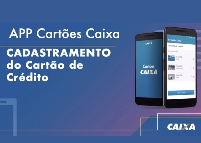 celular mostrando aplicativos cartões caixa